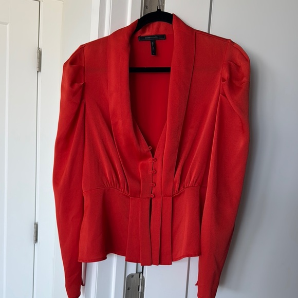 BCBGMaxAzria Tops - BCBGMaxAzria Vibrant Red Blazer